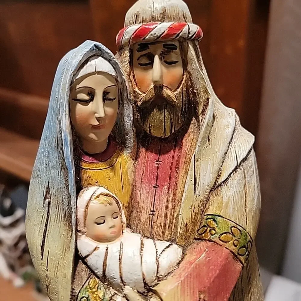 Mary Joseph Baby Jesus Love Came To Earth At Christmastime Figurine